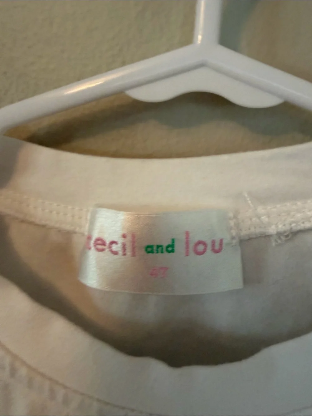 Cecil and Lou White Tractor Shirt with Blue Gingham Pants